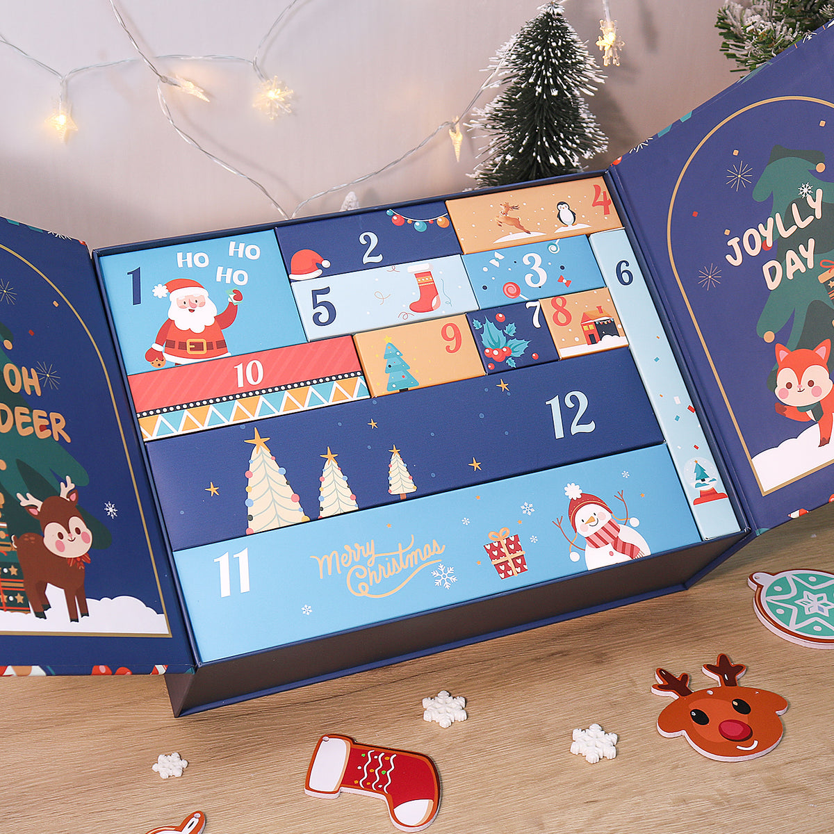 “Festive Garlands” Paint-by-Numbers Advent Calendar – 12 Surprises – Maison Artsen