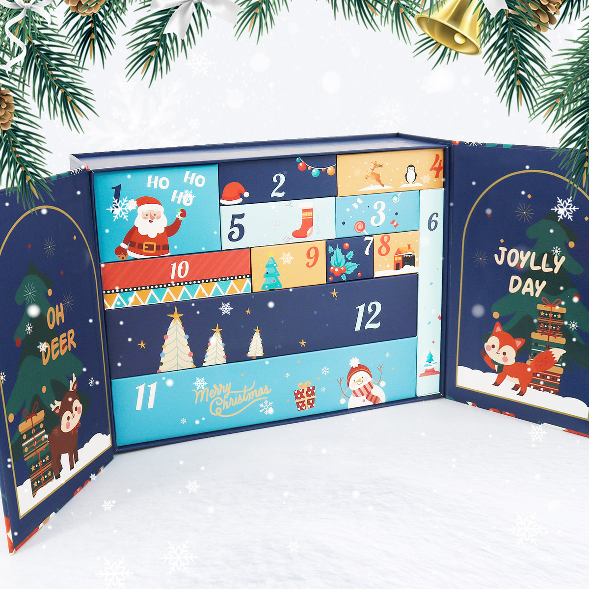 “Festive Garlands” Paint-by-Numbers Advent Calendar – 12 Surprises – Maison Artsen