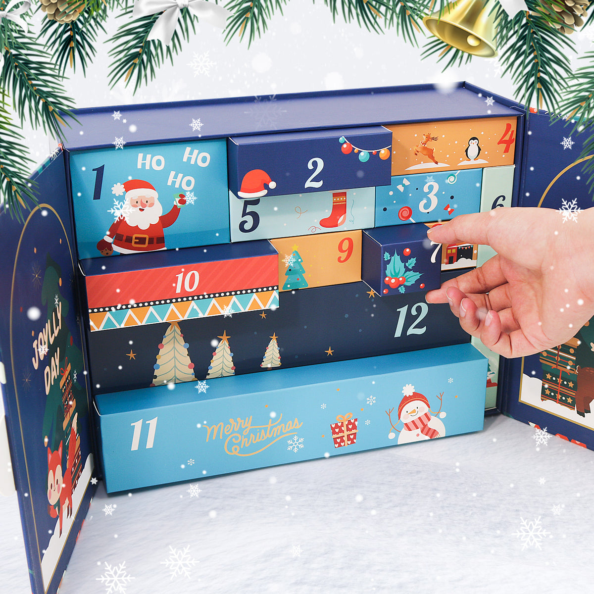 “Festive Garlands” Paint-by-Numbers Advent Calendar – 12 Surprises – Maison Artsen