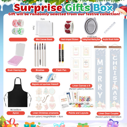 “Festive Garlands” Paint-by-Numbers Advent Calendar – 12 Surprises – Maison Artsen