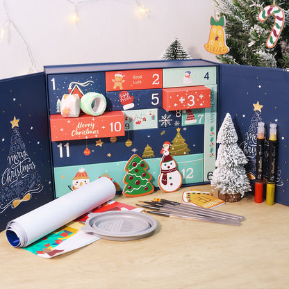 “Golden Night” Paint-by-Numbers Advent Calendar – 12 Surprises – Maison Artsen
