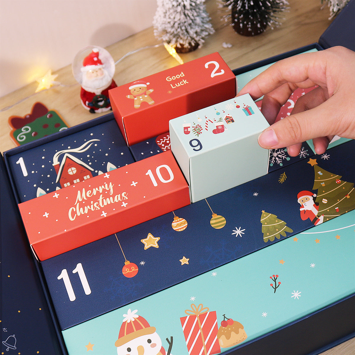“Golden Night” Paint-by-Numbers Advent Calendar – 12 Surprises – Maison Artsen