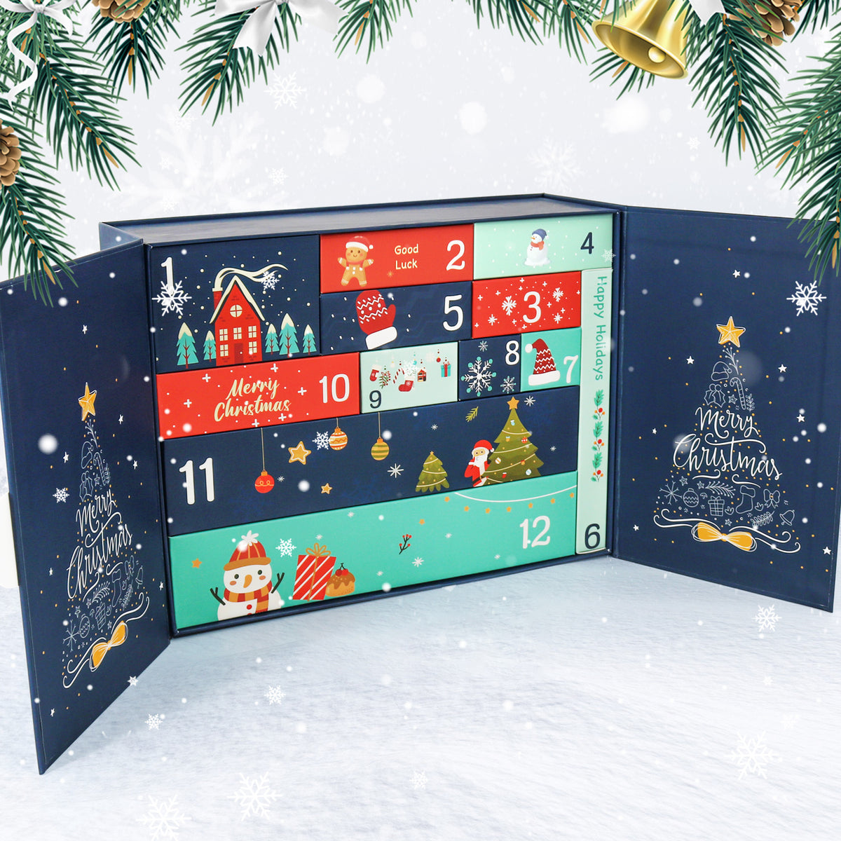“Golden Night” Paint-by-Numbers Advent Calendar – 12 Surprises – Maison Artsen