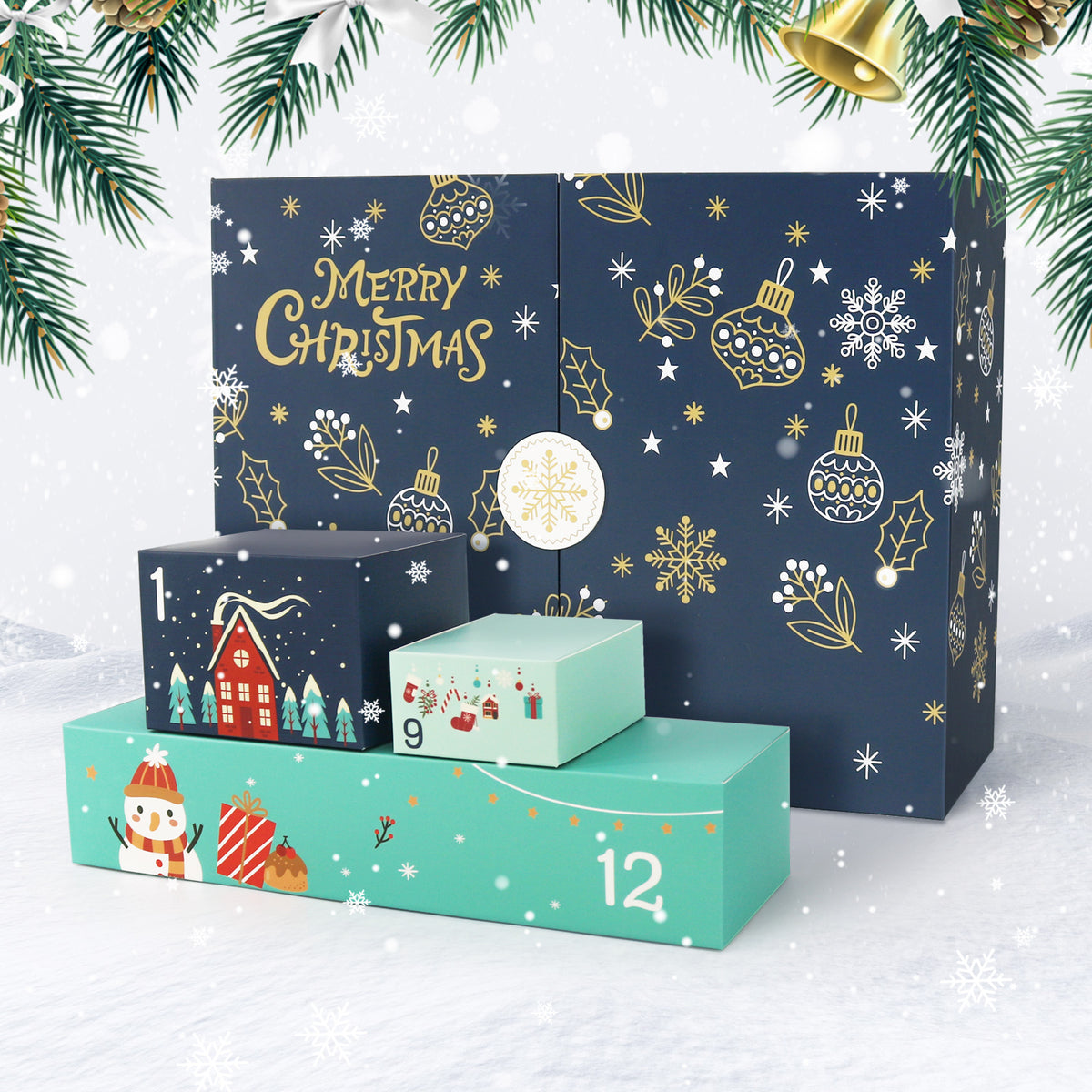“Golden Night” Paint-by-Numbers Advent Calendar – 12 Surprises – Maison Artsen