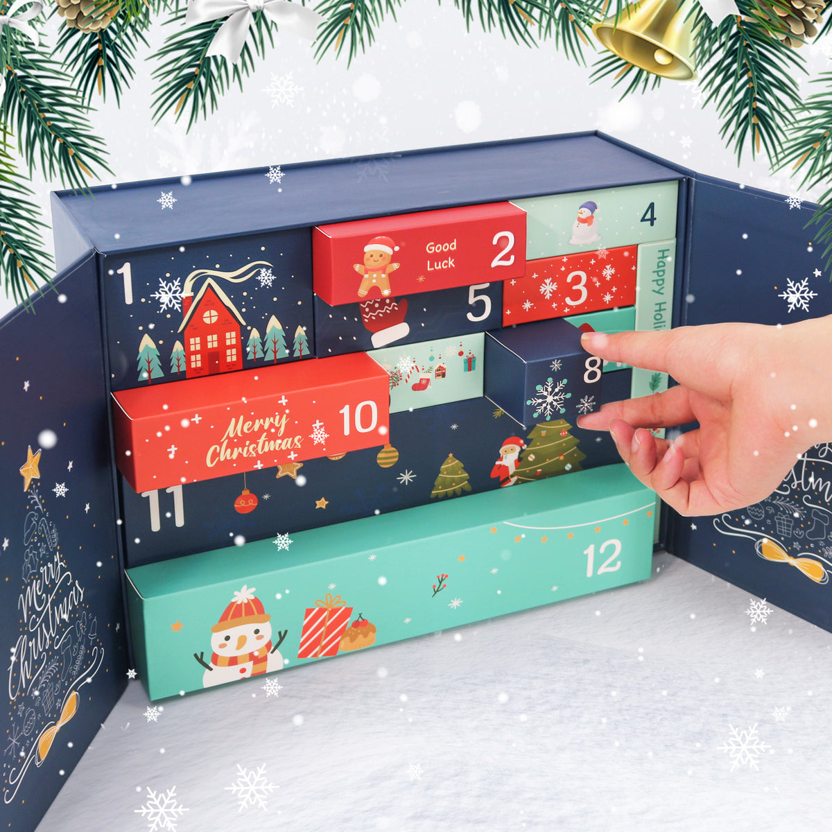 “Golden Night” Paint-by-Numbers Advent Calendar – 12 Surprises – Maison Artsen