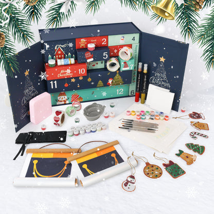 “Golden Night” Paint-by-Numbers Advent Calendar – 12 Surprises – Maison Artsen