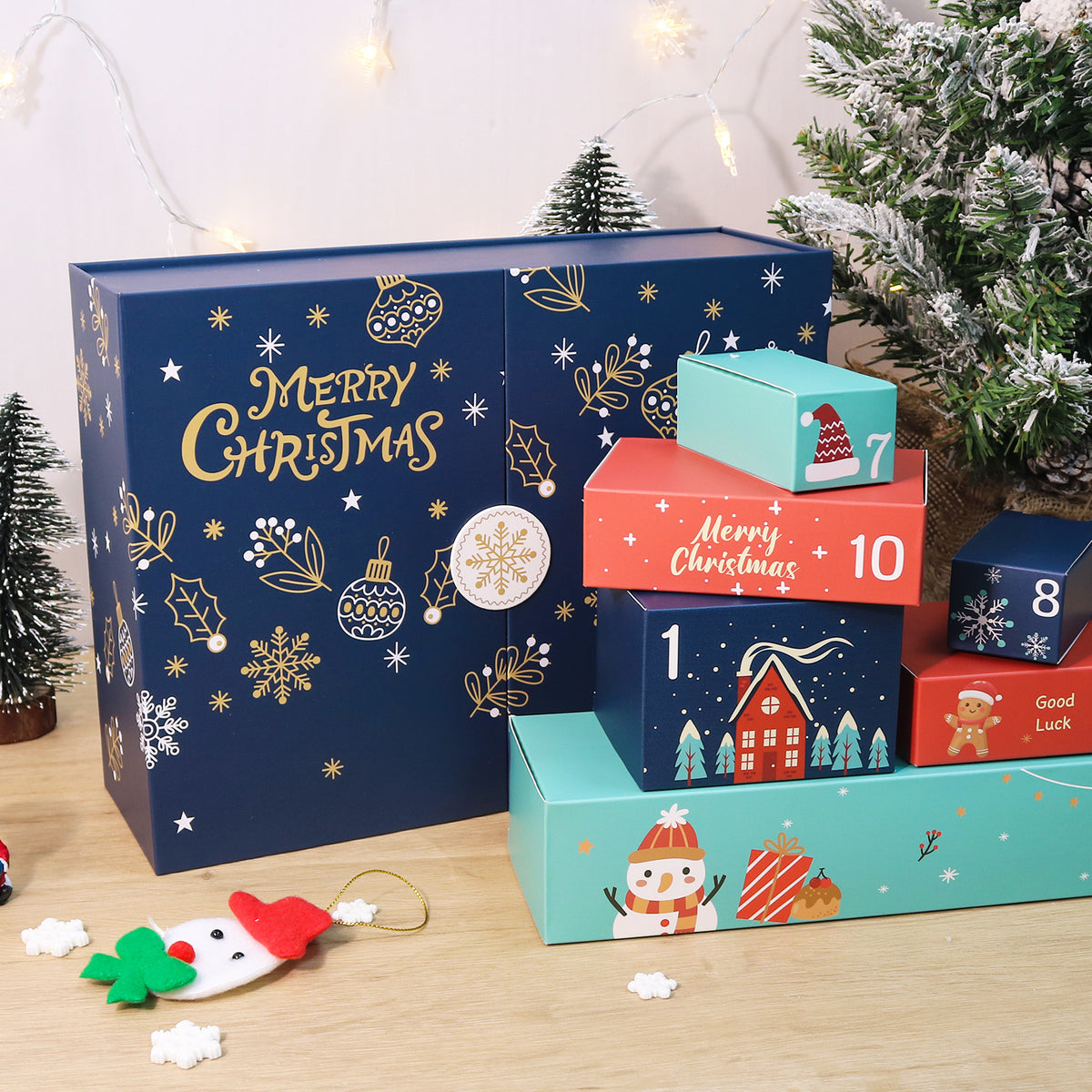 “Golden Night” Paint-by-Numbers Advent Calendar – 12 Surprises – Maison Artsen