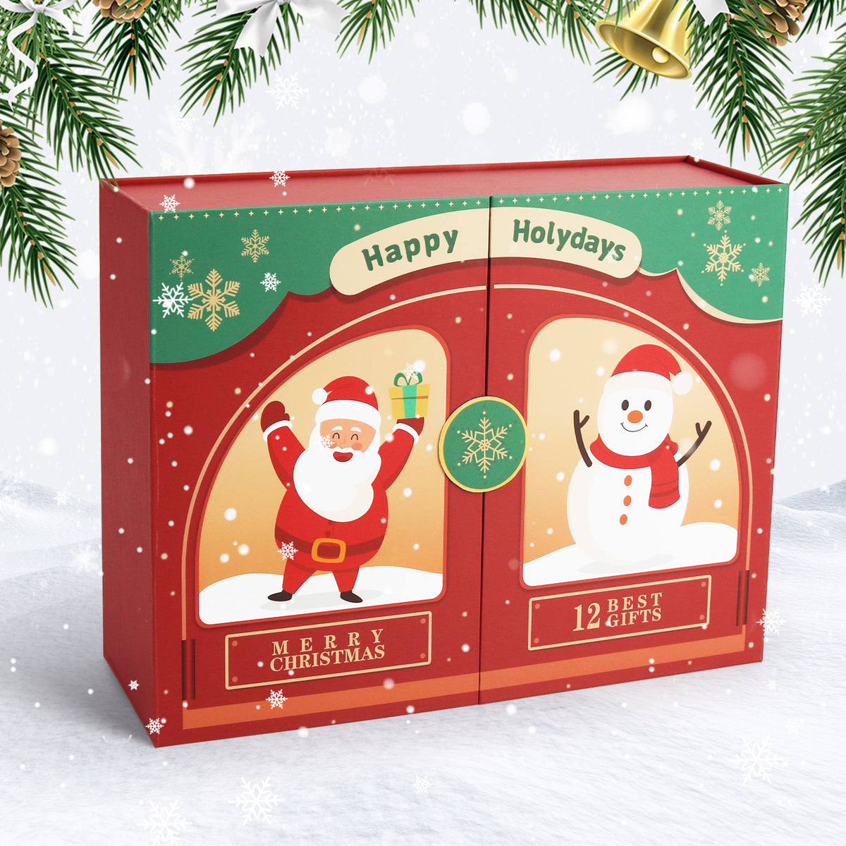 “Santa & Snowman” Paint-by-Numbers Advent Calendar – 12 Surprises – Maison Artsen