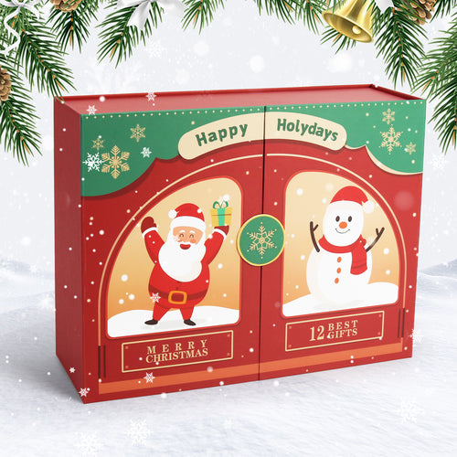 “Santa & Snowman” Paint-by-Numbers Advent Calendar – 12 Surprises – Maison Artsen