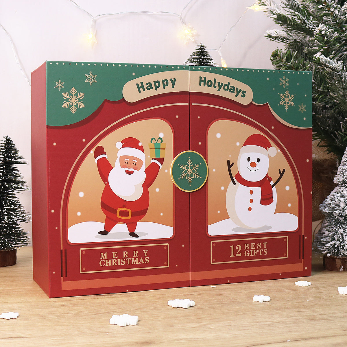 “Santa & Snowman” Paint-by-Numbers Advent Calendar – 12 Surprises – Maison Artsen