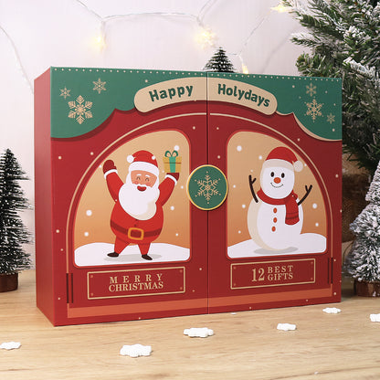 “Santa & Snowman” Paint-by-Numbers Advent Calendar – 12 Surprises – Maison Artsen