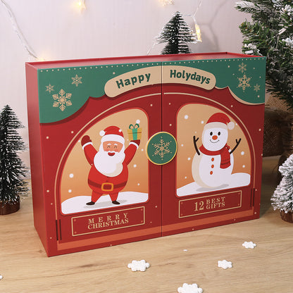 “Santa & Snowman” Paint-by-Numbers Advent Calendar – 12 Surprises – Maison Artsen