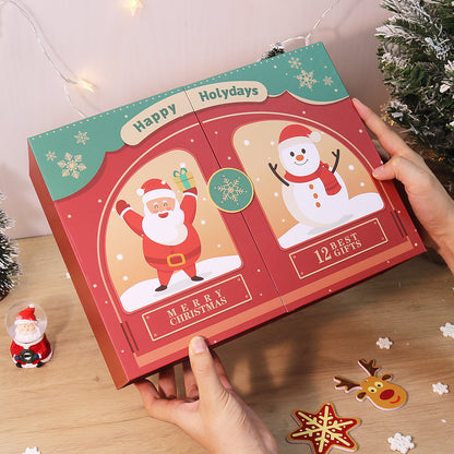 “Santa & Snowman” Paint-by-Numbers Advent Calendar – 12 Surprises – Maison Artsen