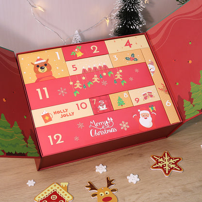 “Santa & Snowman” Paint-by-Numbers Advent Calendar – 12 Surprises – Maison Artsen