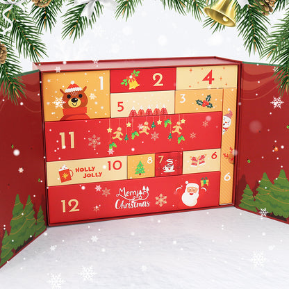 “Santa & Snowman” Paint-by-Numbers Advent Calendar – 12 Surprises – Maison Artsen
