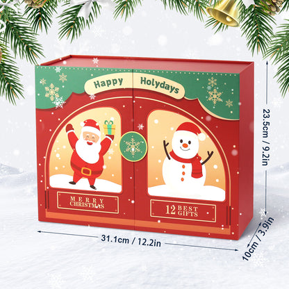“Santa & Snowman” Paint-by-Numbers Advent Calendar – 12 Surprises – Maison Artsen