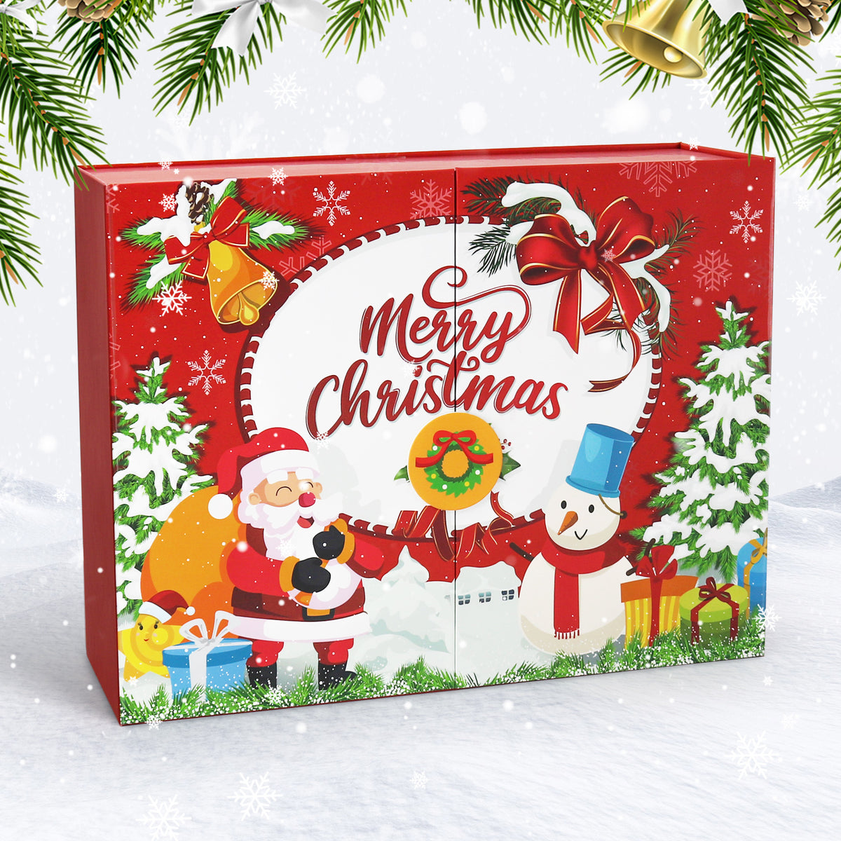 Calendrier de l'Avent Diamond painting Père Noël Joyeux Maison Artsen, 12 surprises – vue 1