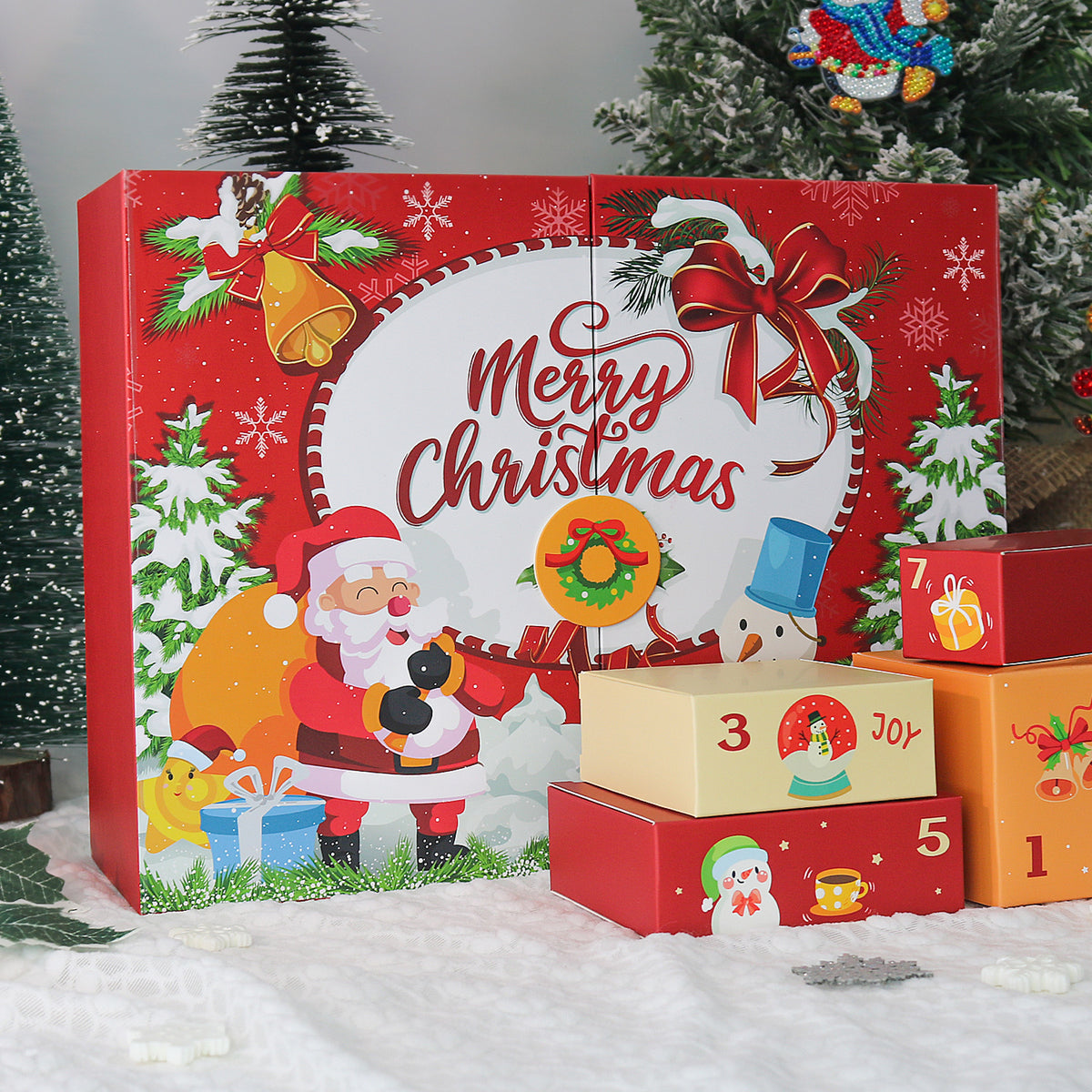 Calendrier de l'Avent Diamond painting Père Noël Joyeux Maison Artsen, 12 surprises – vue 10