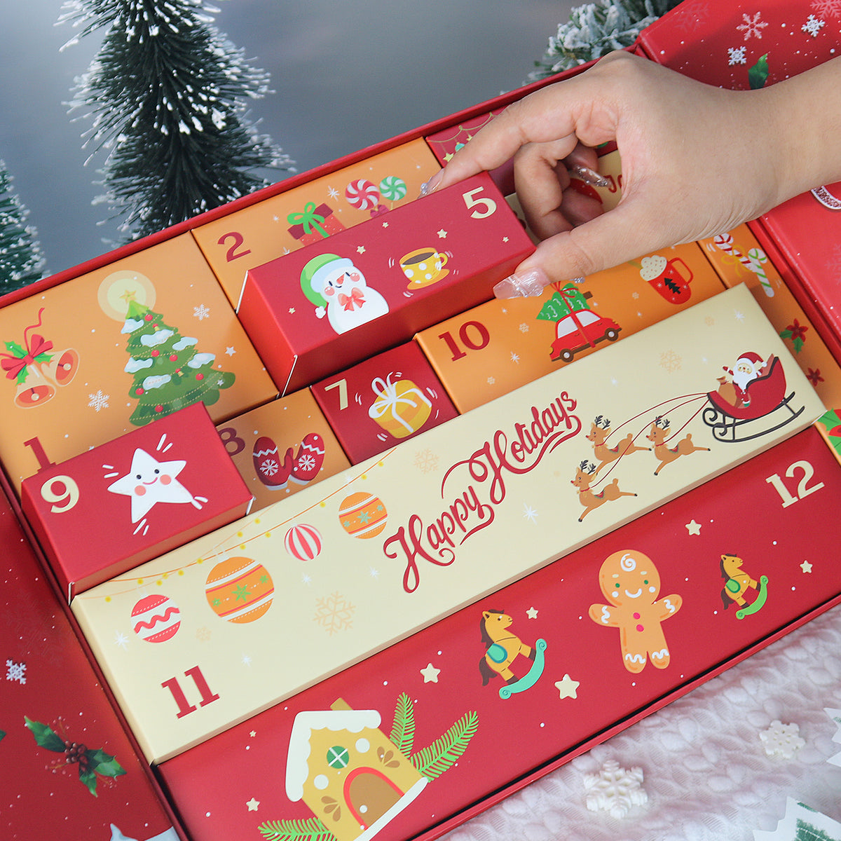 Calendrier de l'Avent Diamond painting Père Noël Joyeux Maison Artsen, 12 surprises – vue 8