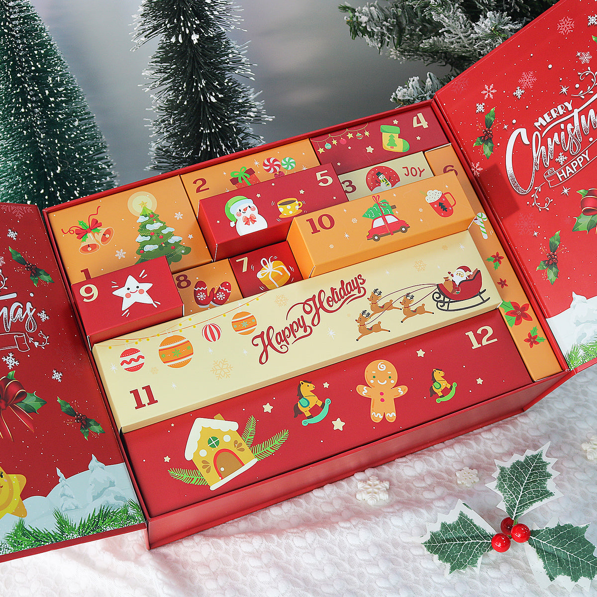 Calendrier de l'Avent Diamond painting Père Noël Joyeux Maison Artsen, 12 surprises – vue 9