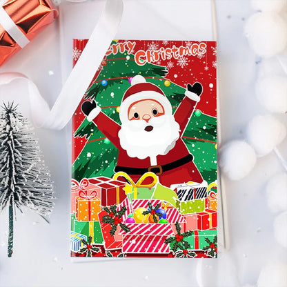 Peinture par numéro Cartes de Noël à Peindre – Série 2 – détail toile – Maison Artsen