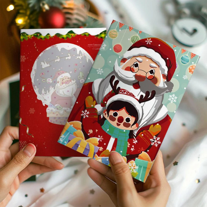 Peinture par numéro Cartes de Noël à Peindre – Série 2 – détail toile – Maison Artsen