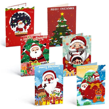 Peinture par numéro Cartes de Noël à Peindre – Série 2 – détail toile – Maison Artsen