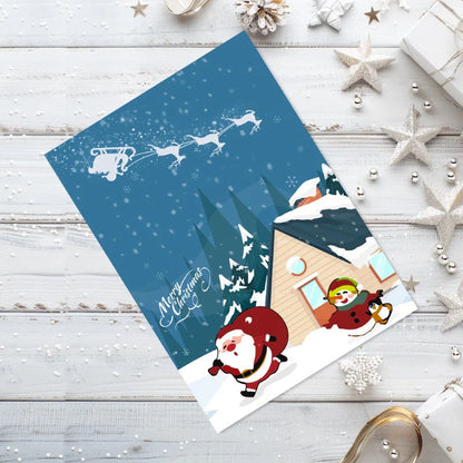 Peinture par numéro Cartes de Noël à Peindre – Série 3 – détail toile – Maison Artsen