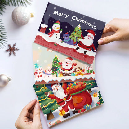 Peinture par numéro Cartes de Noël à Peindre – Série 4 – détail toile – Maison Artsen