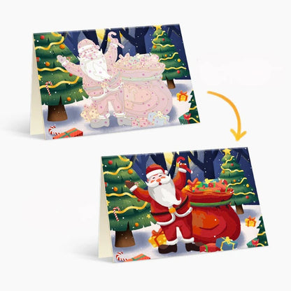 Peinture par numéro Cartes de Noël à Peindre – Série 4 – détail toile – Maison Artsen