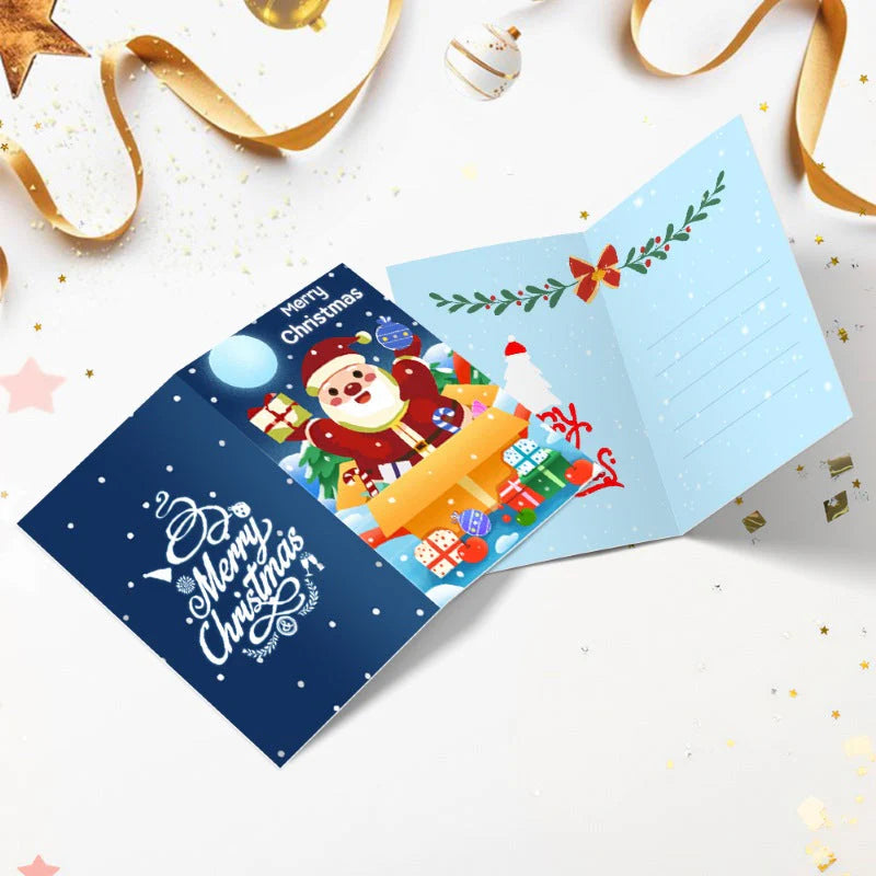 Peinture par numéro Cartes de Noël à Peindre – Série 5 – détail toile – Maison Artsen