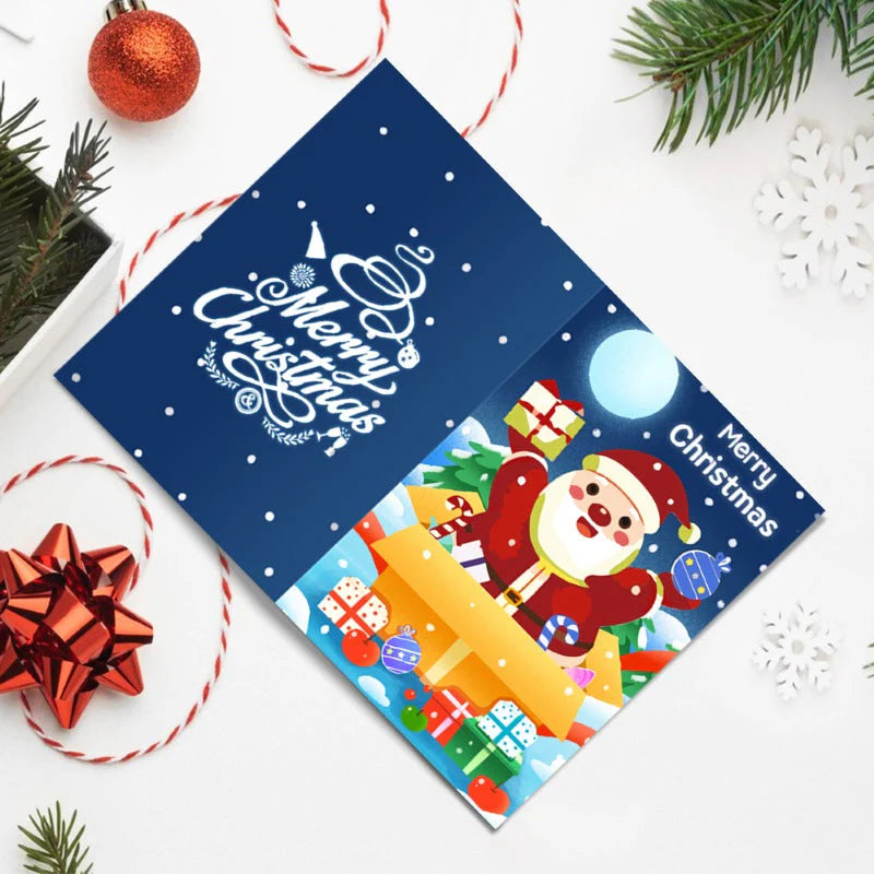 Peinture par numéro Cartes de Noël à Peindre – Série 5 – détail toile – Maison Artsen
