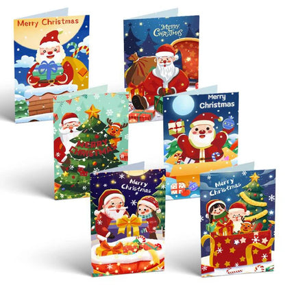 Peinture par numéro Cartes de Noël à Peindre – Série 5 – détail toile – Maison Artsen