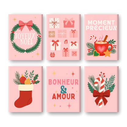 Coffret 6 peintures par numéro Bonheur & Amour – sur le thème du bonheur et de l'amour – Maison Artsen