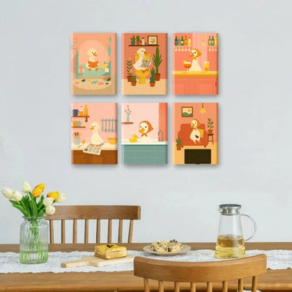 Peintures par numéro Coin-coin en décoration murale – sur le thème des animaux – Maison Artsen