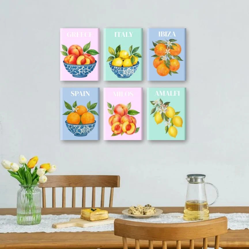 Peintures par numéro Fruit Méditerranéen en décoration murale – aux couleurs de l'Italie – Maison Artsen