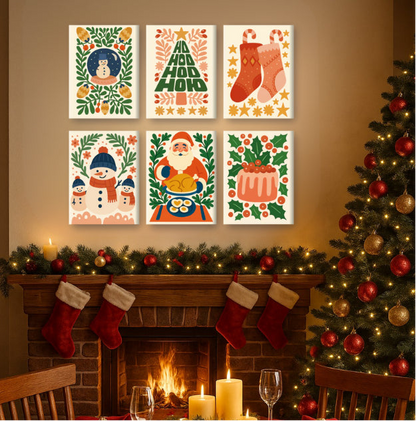 Peintures par numéro Ho-Ho-Ho en décoration murale – pour un Noël magique – Maison Artsen