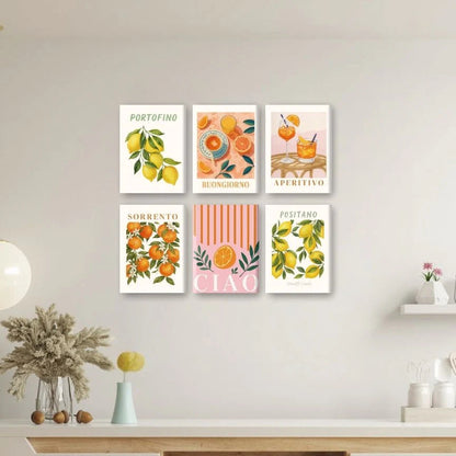 "Italian Fruit" Paint-by-Numbers Set, 6 Canvases, complete set – Maison Artsen