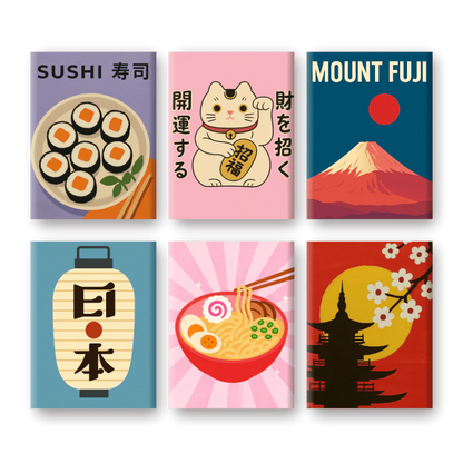 Coffret 6 peintures par numéro Kawaii – sur le thème des animaux – Maison Artsen