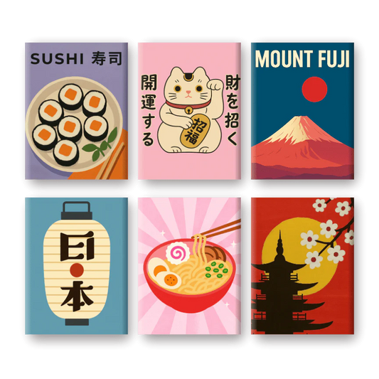Coffret 6 peintures par numéro Kawaii – sur le thème des animaux – Maison Artsen