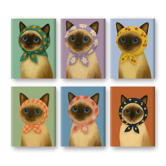 Coffret 6 peintures par numéro Le chat est roi – sur le thème des animaux – Maison Artsen