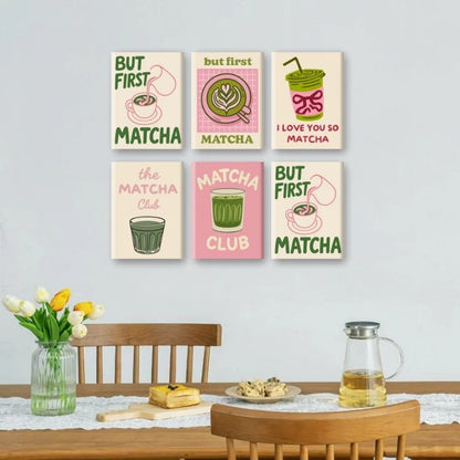 Peintures par numéro Matcha Club en décoration murale – aux couleurs inspirantes – Maison Artsen
