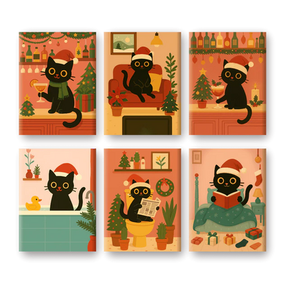 Coffret 6 peintures par numéro Miaouël – sur le thème des animaux – Maison Artsen