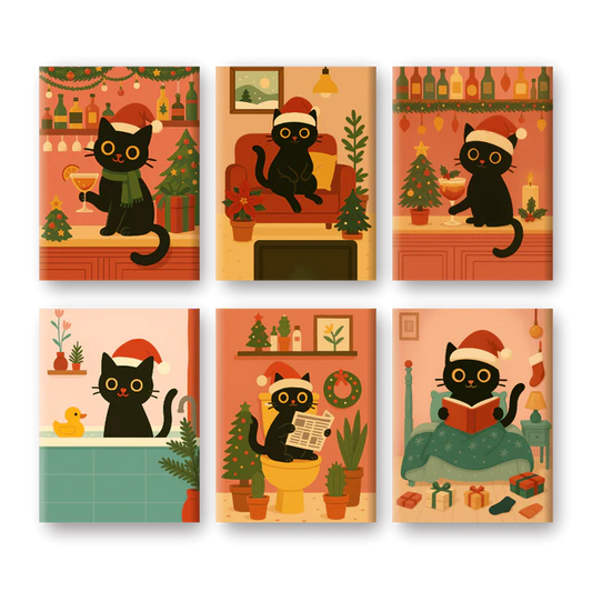 Coffret 6 peintures par numéro Miaouël – sur le thème des animaux – Maison Artsen