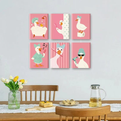 Peintures par numéro Mimi-Canard en décoration murale – sur le thème des animaux – Maison Artsen