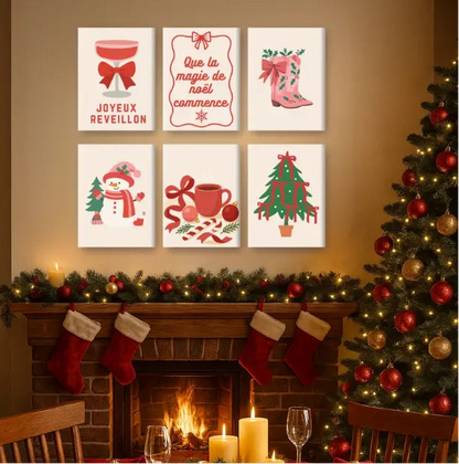Peintures par numéro Noël glamour en décoration murale – pour un Noël magique – Maison Artsen