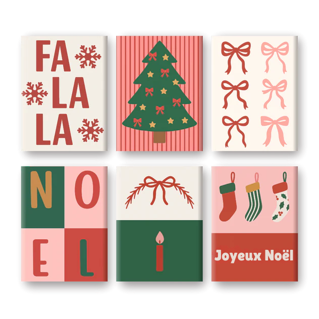 Coffret 6 peintures par numéro NOËL – pour un Noël magique – Maison Artsen