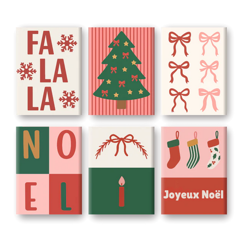 Coffret 6 peintures par numéro NOËL – pour un Noël magique – Maison Artsen