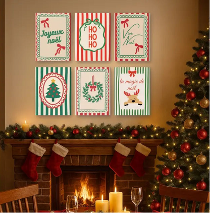 Peintures par numéro Vive Noël en décoration murale – pour un Noël magique – Maison Artsen