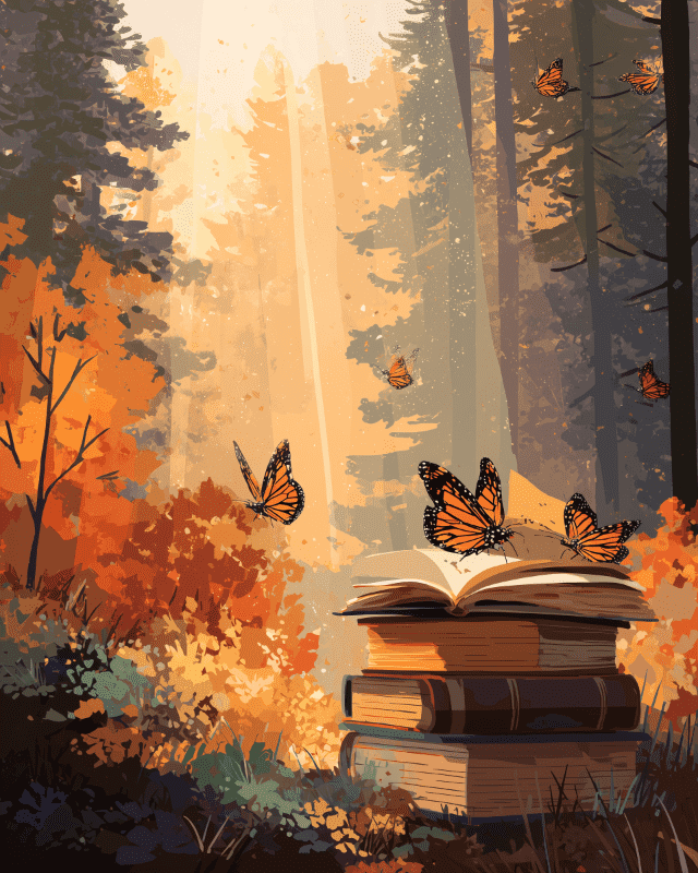 Peinture par numéro Contes d'Automne, a plat — Maison Artsen